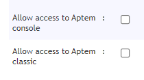 Interface access checkboxes on the Add Employer form