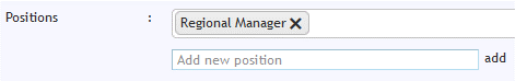 Positions selector showing existing options and an Add new position field