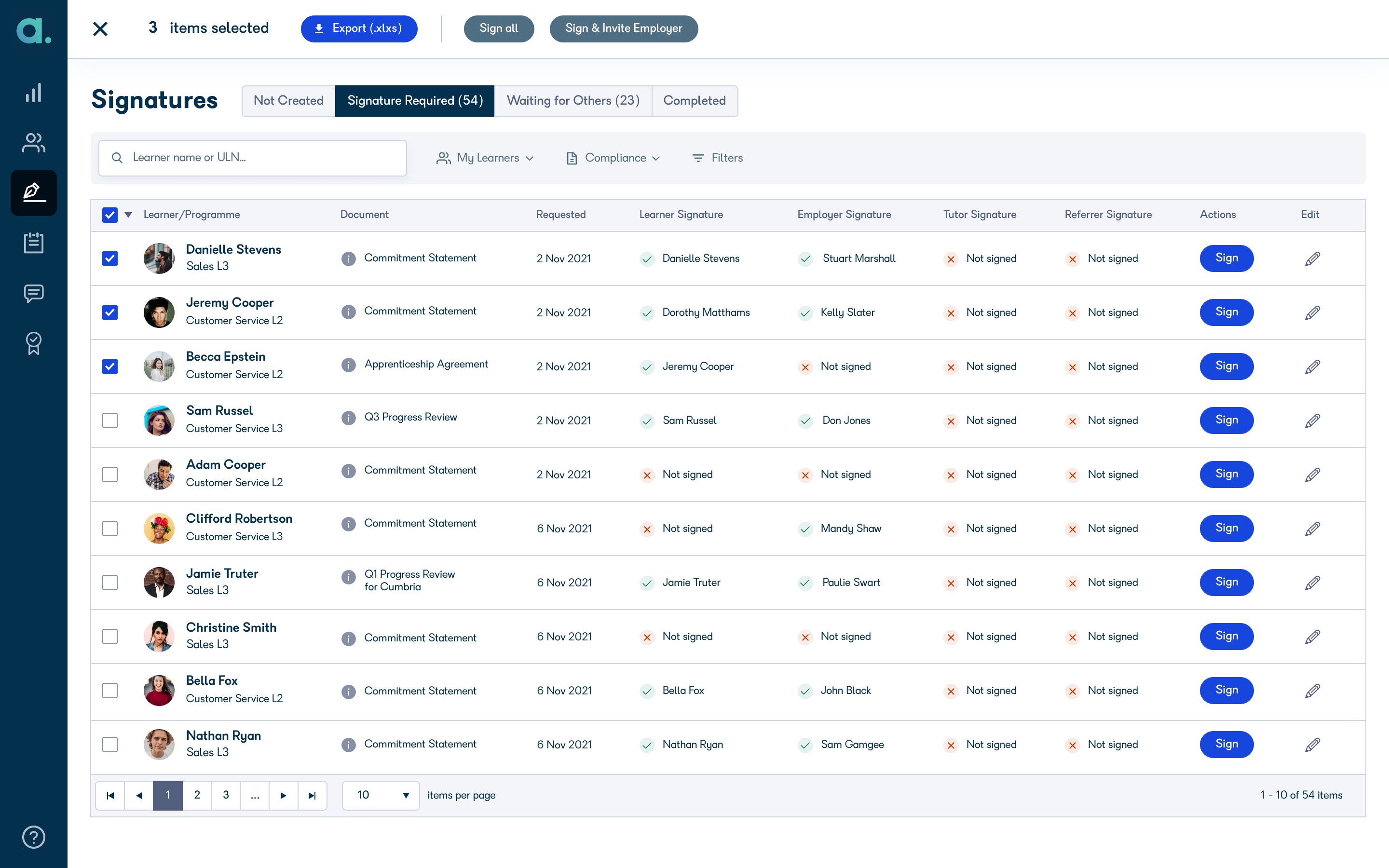 72565 - Signatures - Required - Mass Processing - 00 - 00 - Grid Rows Selected.png