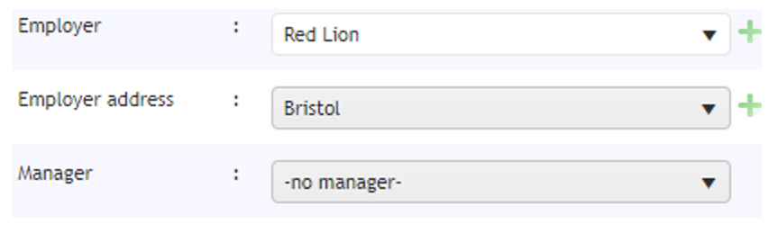Edit user profile tab showing manager link field