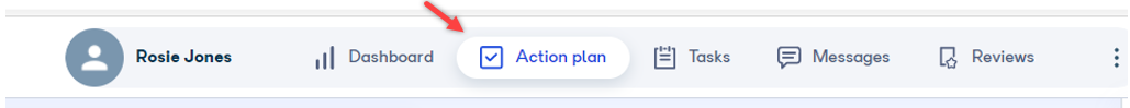 Participant action plan view