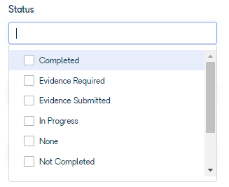 Edit Filters panel with Not Completed status selected
